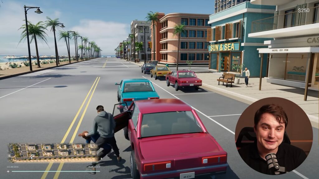 Screenshot of AI generated Grand Theft Auto clone.